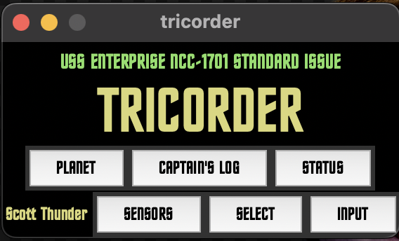 tricorders gui